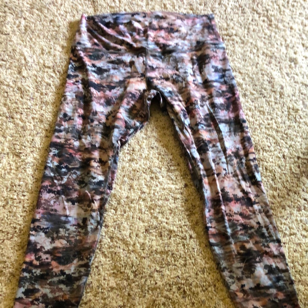Lululemon Align leggings 28” tropical design size 14